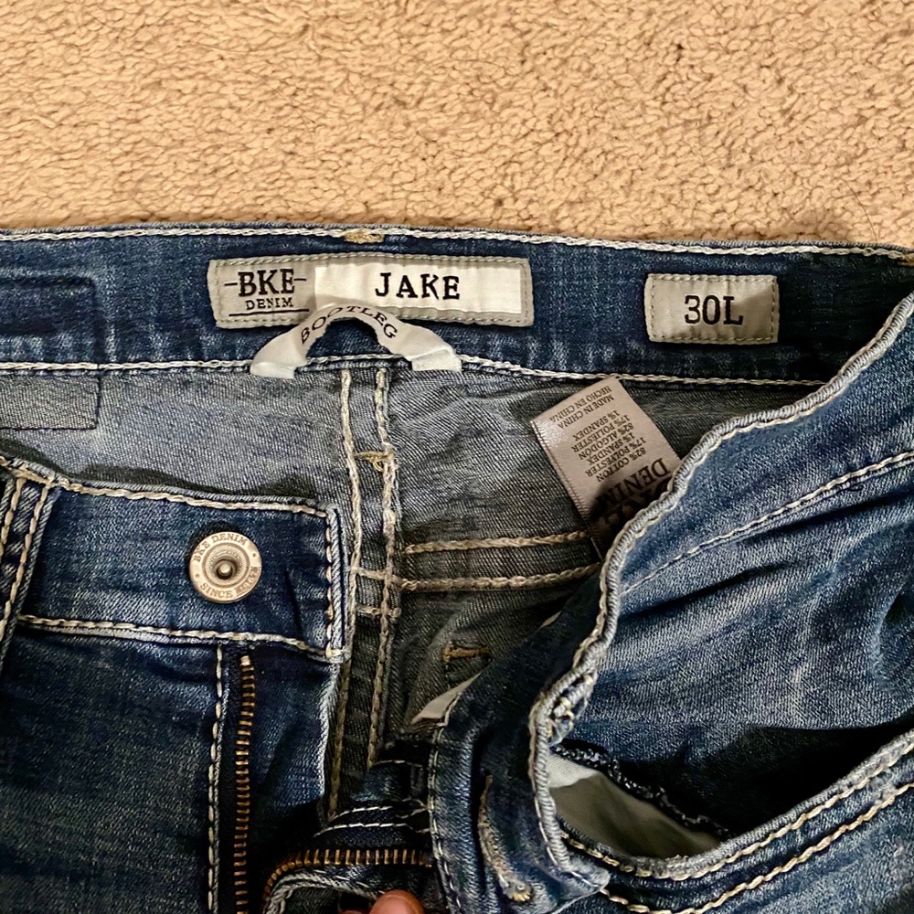 Men’s Buckle Bootleg Jeans